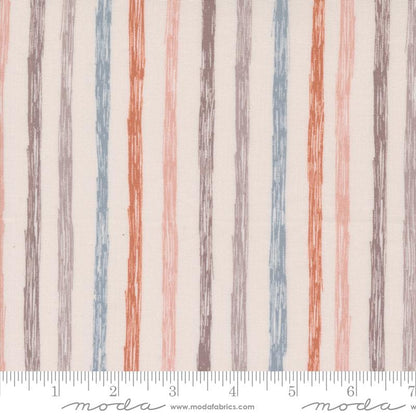 1/2 Yard - Chirp - Just Stripes - Cloud - Elena Amo - Moda - Fabric Yardage - 39037 11