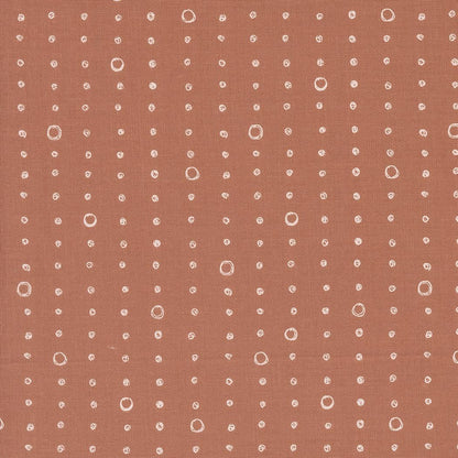 1/2 Yard - Chirp - Dots and Circles - Clay - Elena Amo - Moda - Fabric Yardage - 39038 14