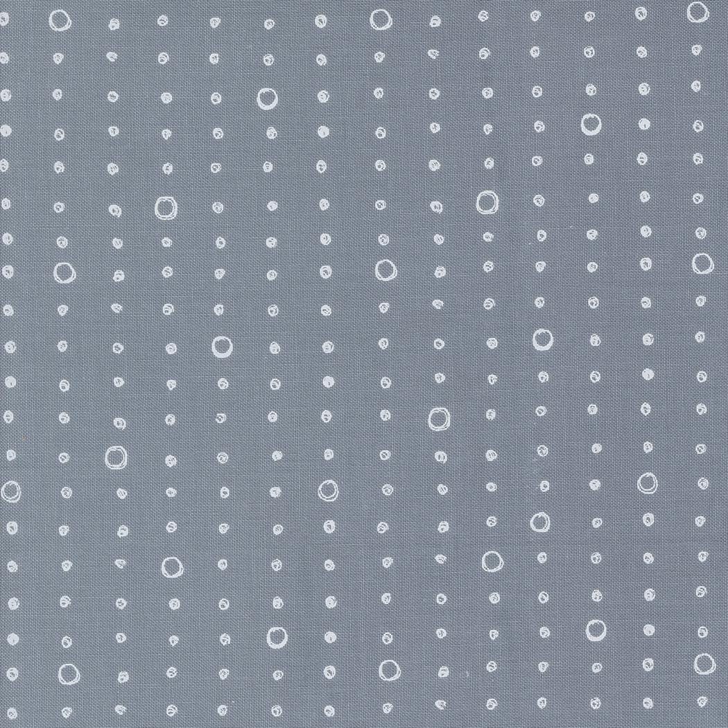 1/2 Yard - Chirp - Dots and Circles - Raincloud - Elena Amo - Moda - Fabric Yardage - 39038 20