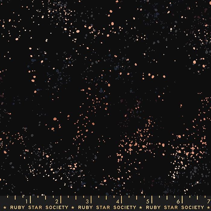 1 Yard - 108" - Speckled - Black - Ruby Star Society - Moda - Fabric Yardage - RS5055 61M