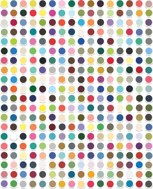 SALE!! 1/2 Yard - My Favorite Color is Moda - Multi - Moda - Fabric Yardage - 9900 10 Dots