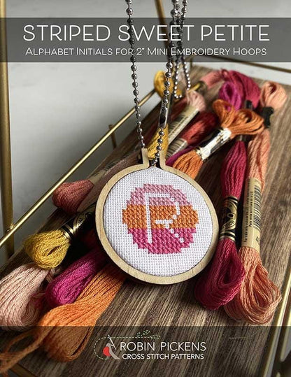 Striped Sweet Petite Cross Stitch Pattern - Robin Pickens - RPCSP SSP412