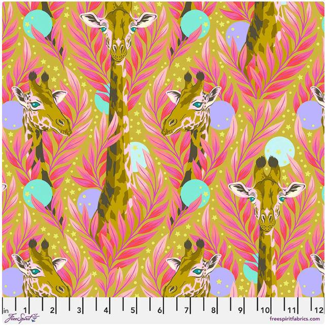 1/2 Yard - Tula's Everglow - Neck for Days - Moonbeam - Tula Pink - FreeSpirit - Fabric Yardage - PWTP203.MOONBEAM