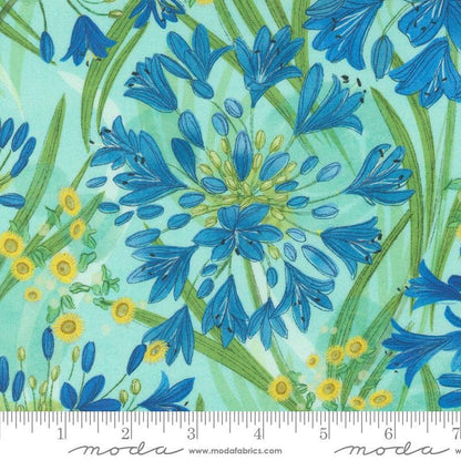 1/2 Yard - Serena Shores - Aqua - Robin Pickens - Moda - Fabric Yardage - 48770 19