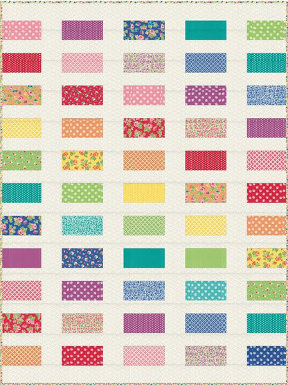 Stacked Rainbow Quilt Pattern - Prairie Grass Patterns - April Rosenthal - PGP176