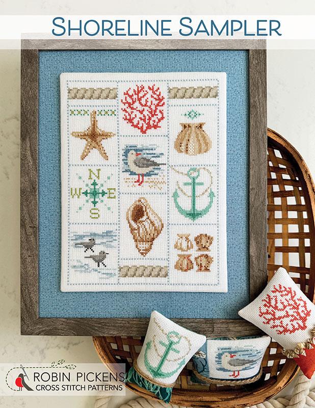 Shoreline Sampler Cross Stitch Pattern - Robin Pickens - RPCSP SS425