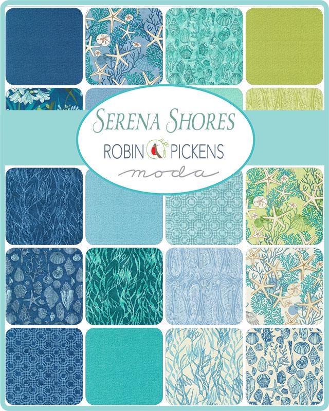 1/2 Yard - Serena Shores - Breeze - Robin Pickens - Moda - Fabric Yardage - 48771 16
