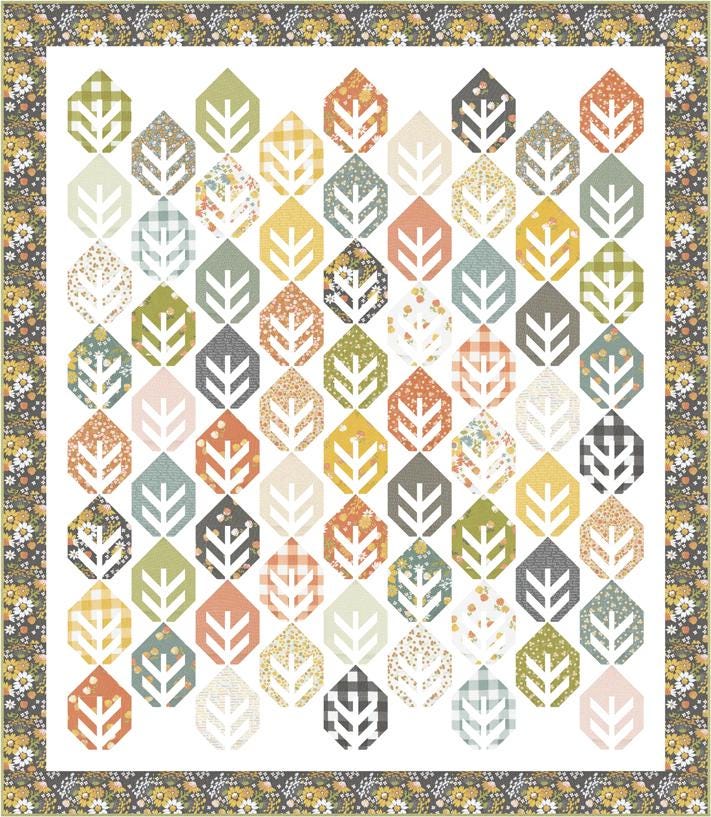 Leaves Quilt Pattern - Cozy Up - Corey Yoder - Moda - CQ 179