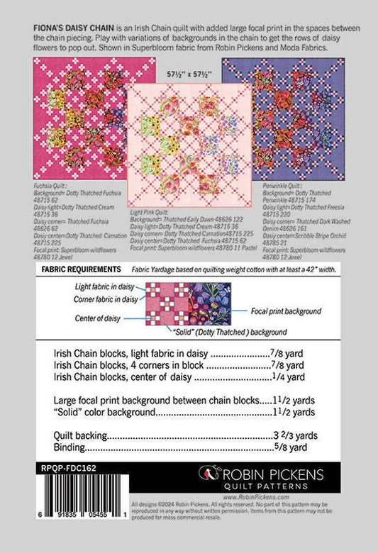 Fiona's Daisy Chain Quilt Pattern - Robin Pickens - Moda - RPQP-FDC162