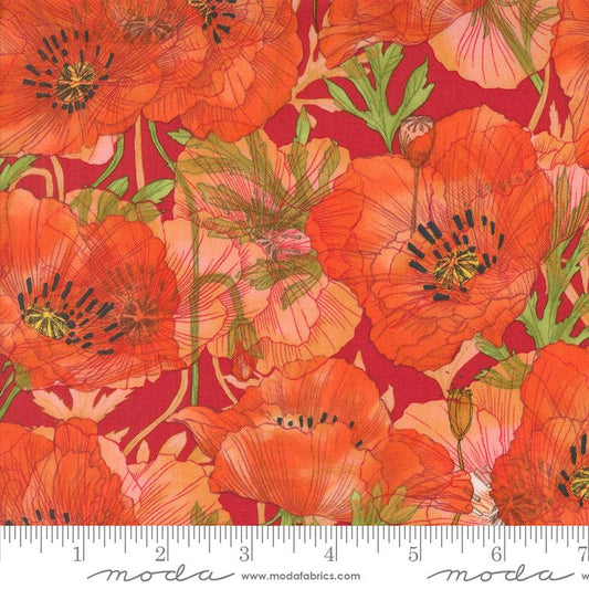 1/2 Yard - Superbloom - Geranium - Robin Pickens - Moda - Fabric Yardage - 48781 23