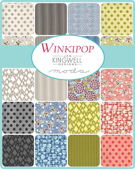 Winkipop - Jen Kingwell - Moda - 40 Pieces - Jelly Roll - 18190JR