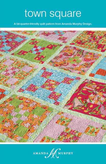 SALE!! Town Square Quilt Pattern - Amanda Murphy - Amanda Murphy Design - AMD 004