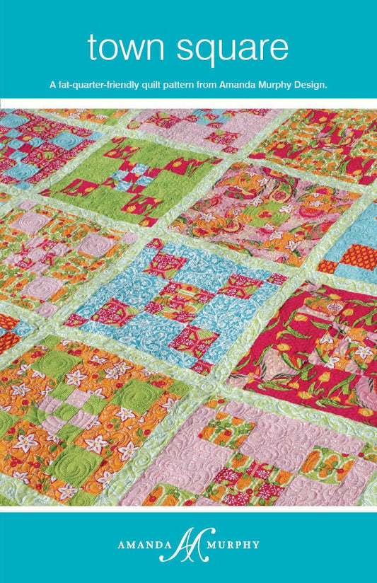 SALE!! Town Square Quilt Pattern - Amanda Murphy - Amanda Murphy Design - AMD 004