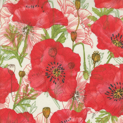 1/2 Yard - Superbloom - Cream - Robin Pickens - Moda - Fabric Yardage - 48781 11