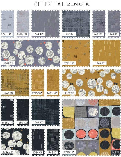 SALE!! Celestial - Zen Chic - Brigitte Heitland - Moda - 42 Pieces - Charm Pack - 1760PP