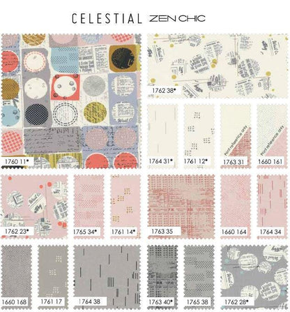 SALE!! Celestial - Zen Chic - Brigitte Heitland - Moda - 42 Pieces - Layer Cake - 1810LC