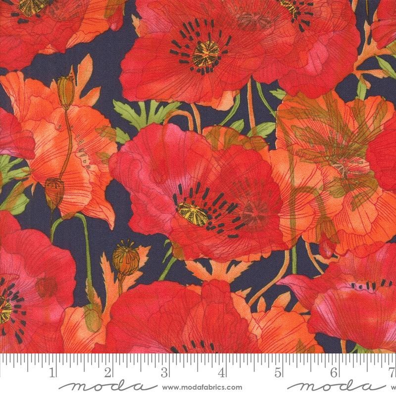 1/2 Yard - Superbloom - Indigo - Robin Pickens - Moda - Fabric Yardage - 48781 16