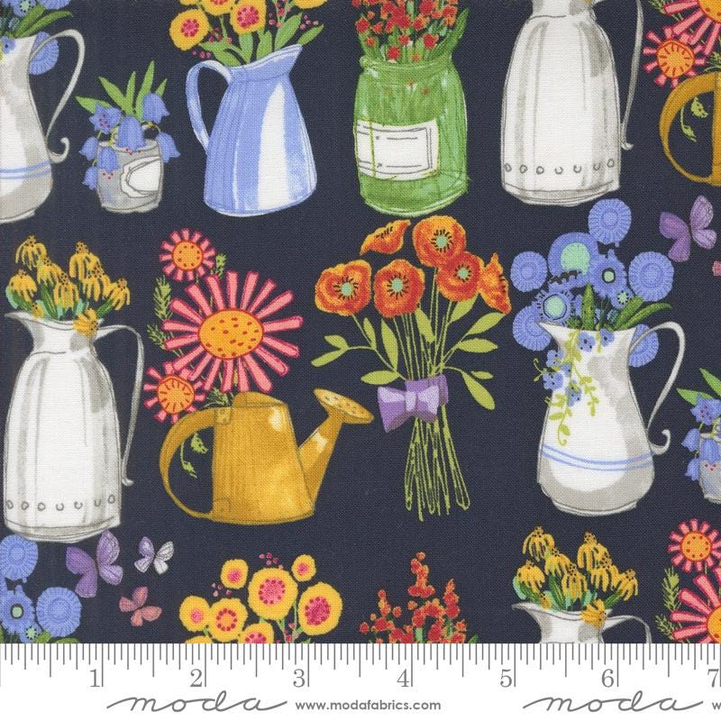 1/2 Yard - Superbloom - Indigo - Robin Pickens - Moda - Fabric Yardage - 48782 16