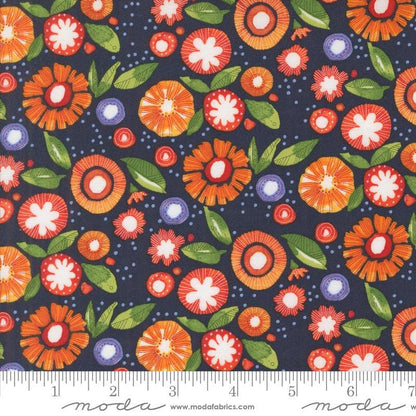 1/2 Yard - Superbloom - Indigo - Robin Pickens - Moda - Fabric Yardage - 48786 16