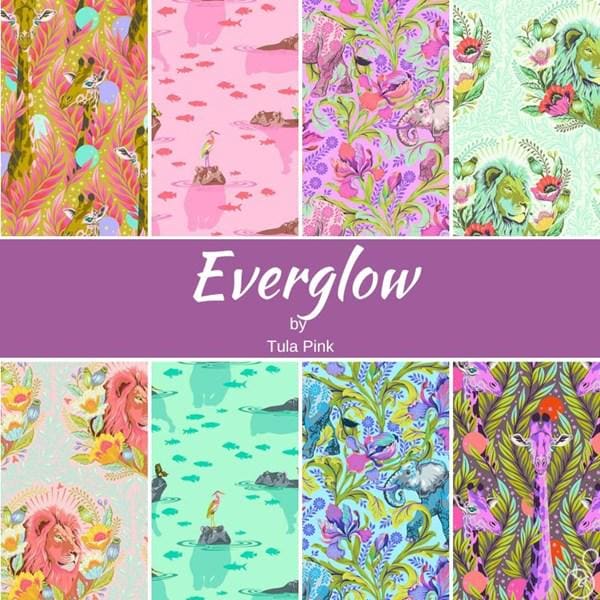 1/2 Yard - Tula's Everglow - Neck for Days - Moonbeam - Tula Pink - FreeSpirit - Fabric Yardage - PWTP203.MOONBEAM