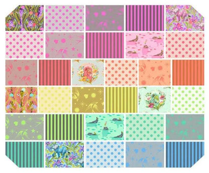 Everglow & Neon True Colors - Tula Pink - FreeSpirit - 32 Pieces - Fat Quarter Bundle - FB4FQTP.EVERGLOW