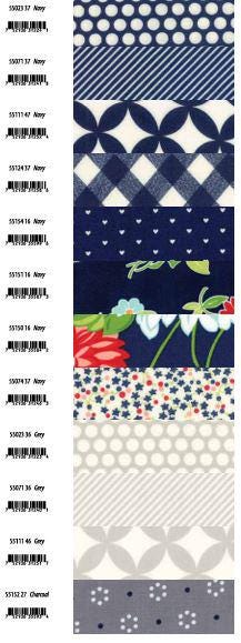Bonnie & Camille Basics - Moda - 40 Pieces - Fat Quarter Bundle - 55023AB