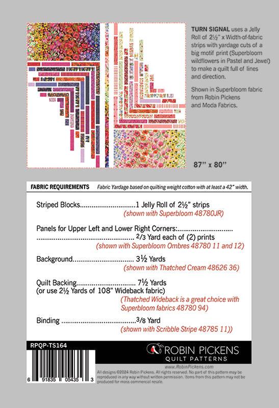Turn Signal Quilt Pattern - Robin Pickens - Moda - RPQP-TS164