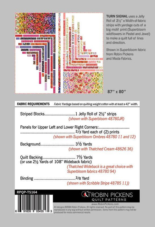 Turn Signal Quilt Pattern - Robin Pickens - Moda - RPQP-TS164