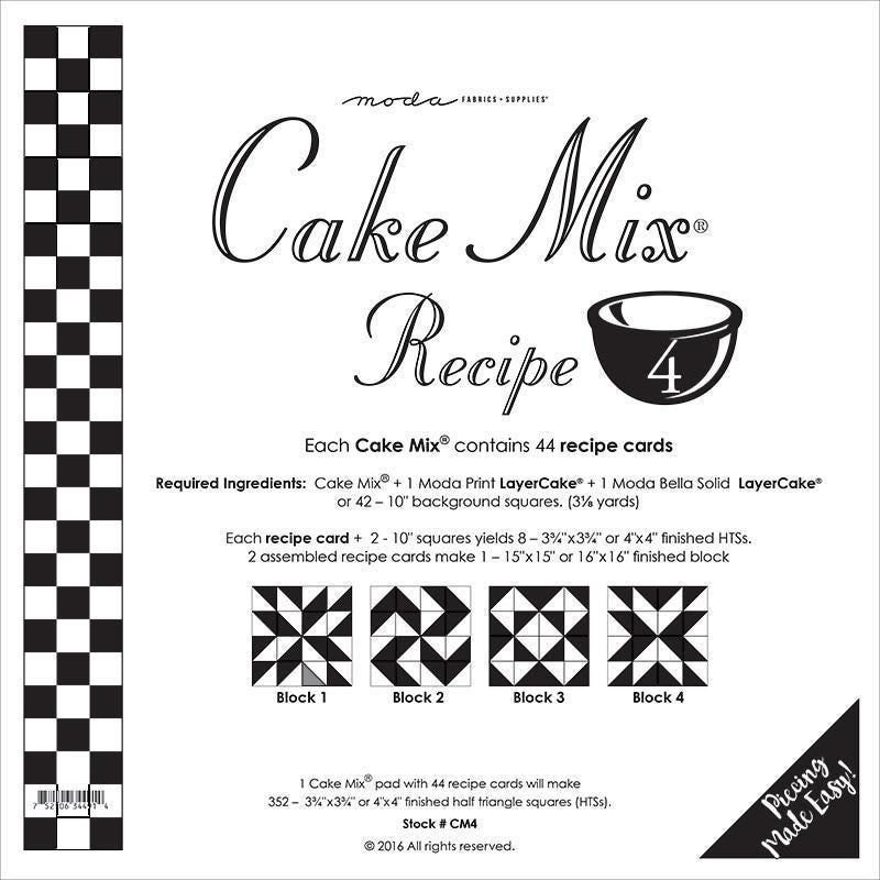 Cake Mix Recipe #4 - Quilt Pattern - Layer Cake Friendly - Miss Rosie's Quilt Company - CM4