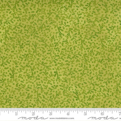 SALE!! 1/2 Yard - Carolina Lilies - Grass - Robin Pickens - Moda - Fabric Yardage - 48704 17