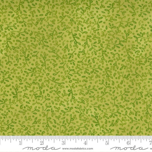 SALE!! 1/2 Yard - Carolina Lilies - Grass - Robin Pickens - Moda - Fabric Yardage - 48704 17