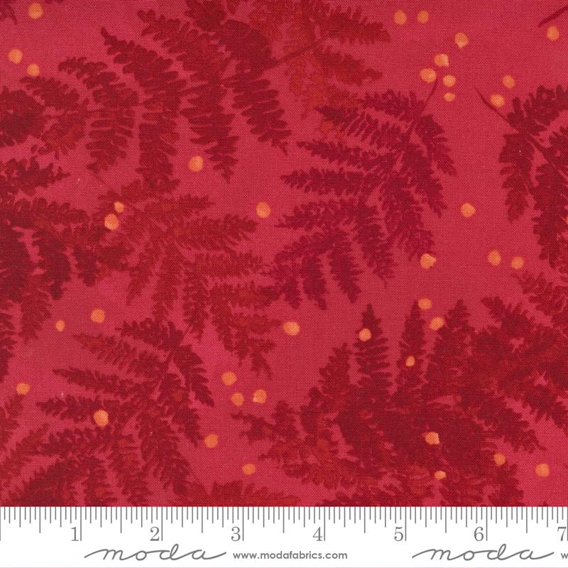 SALE!! 1/2 Yard - Carolina Lilies - Ruby - Robin Pickens - Moda - Fabric Yardage - 48702 12