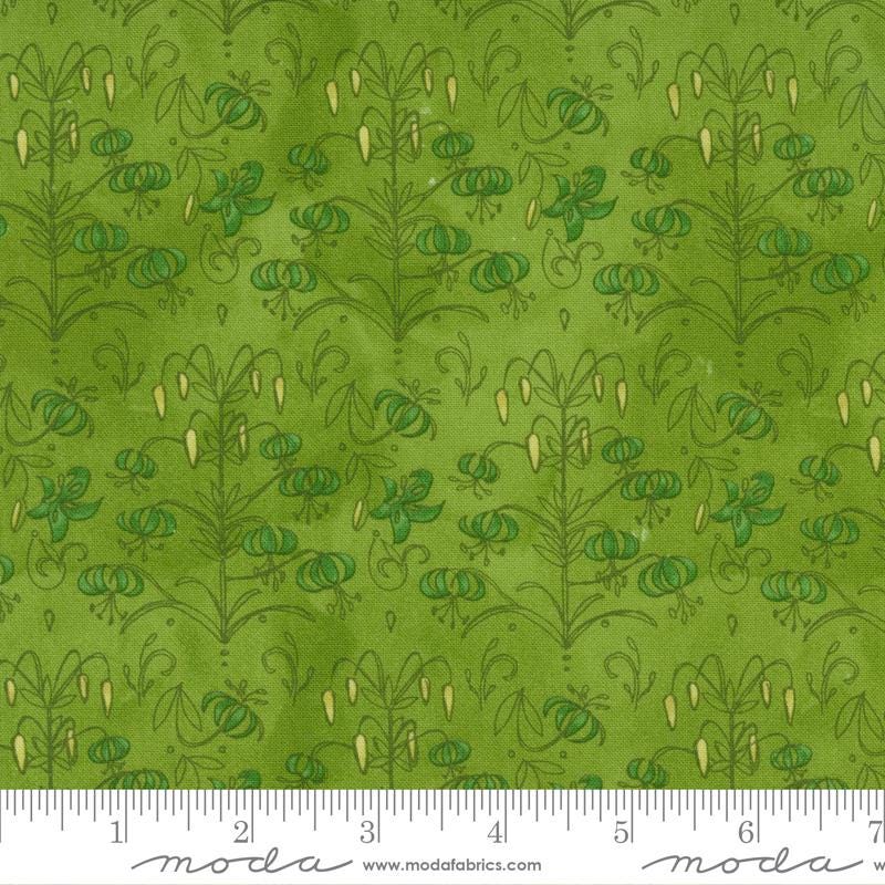 SALE!! 1/2 Yard - Carolina Lilies - Sprig - Robin Pickens - Moda - Fabric Yardage - 48703 18