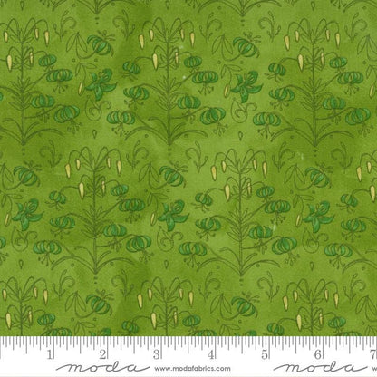 SALE!! 1/2 Yard - Carolina Lilies - Sprig - Robin Pickens - Moda - Fabric Yardage - 48703 18