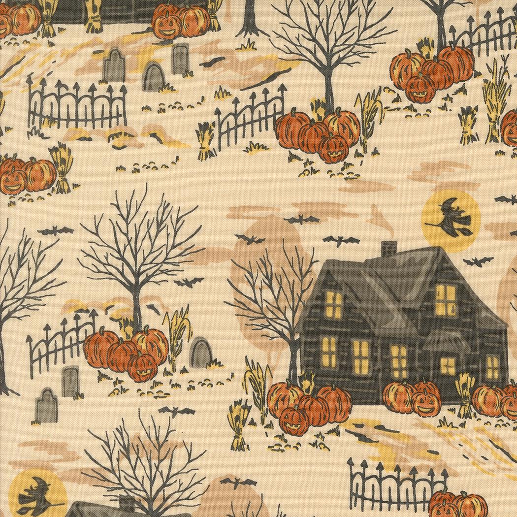 1/2 Yard - Home Sweet Haunt - Bone - Stacy Iest Hsu - Moda - Fabric Yardage - 20912 11