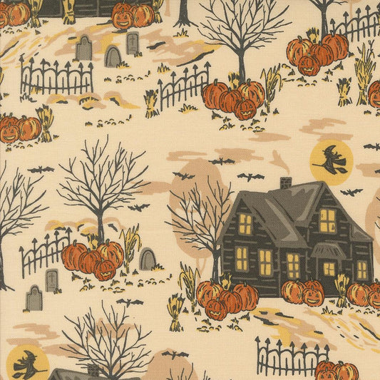 1/2 Yard - Home Sweet Haunt - Bone - Stacy Iest Hsu - Moda - Fabric Yardage - 20912 11