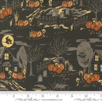 1/2 Yard - Home Sweet Haunt - Charcoal - Stacy Iest Hsu - Moda - Fabric Yardage - 20912 16