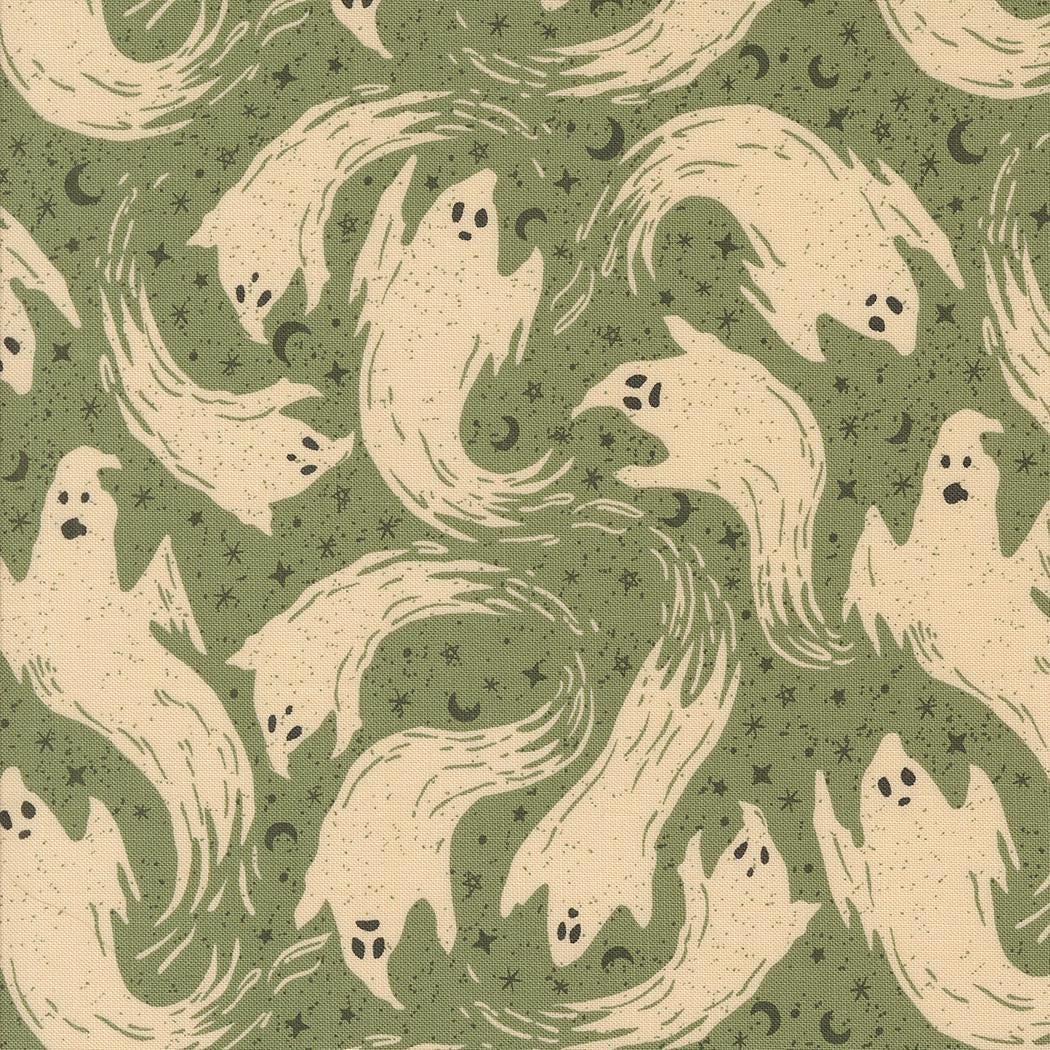 1/2 Yard - Home Sweet Haunt - Moss - Stacy Iest Hsu - Moda - Fabric Yardage - 20914 15