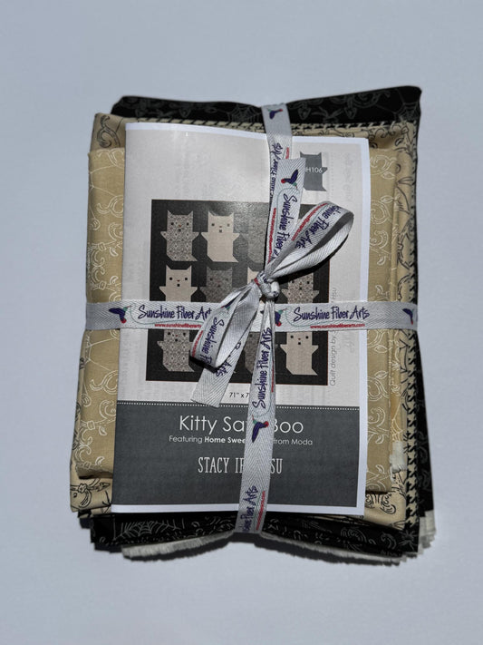 SALE!! Kitty Says Boo - Home Sweet Haunt - Stacy Iest Hsu - Moda - Custom Quilt Kit