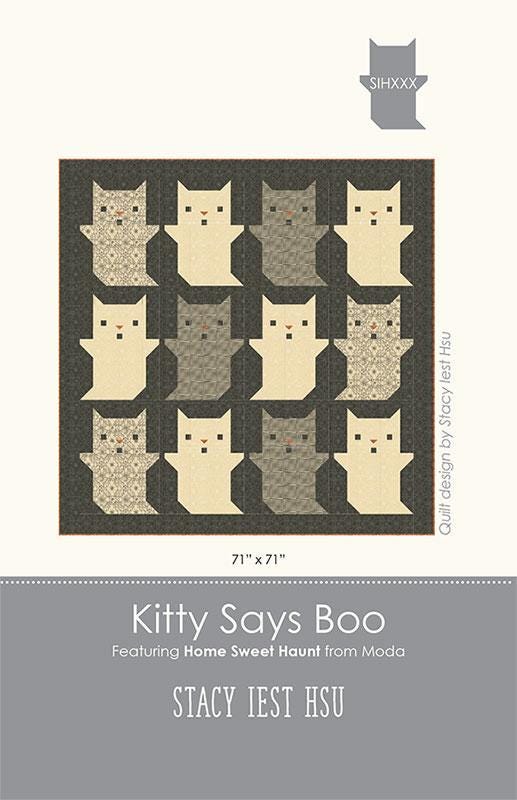 SALE!! Kitty Says Boo - Home Sweet Haunt - Stacy Iest Hsu - Moda - Custom Quilt Kit