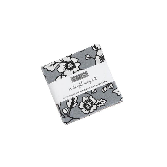 Midnight Magic 2 - April Rosenthal - Prairie Grass Patterns - Moda - 42 Pieces - Mini Charm Pack - 24100MC