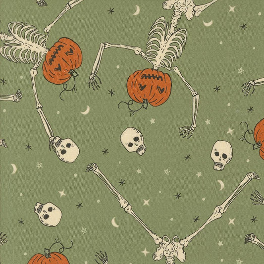 1/2 Yard - Home Sweet Haunt - Moss - Stacy Iest Hsu - Moda - Fabric Yardage - 20913 15