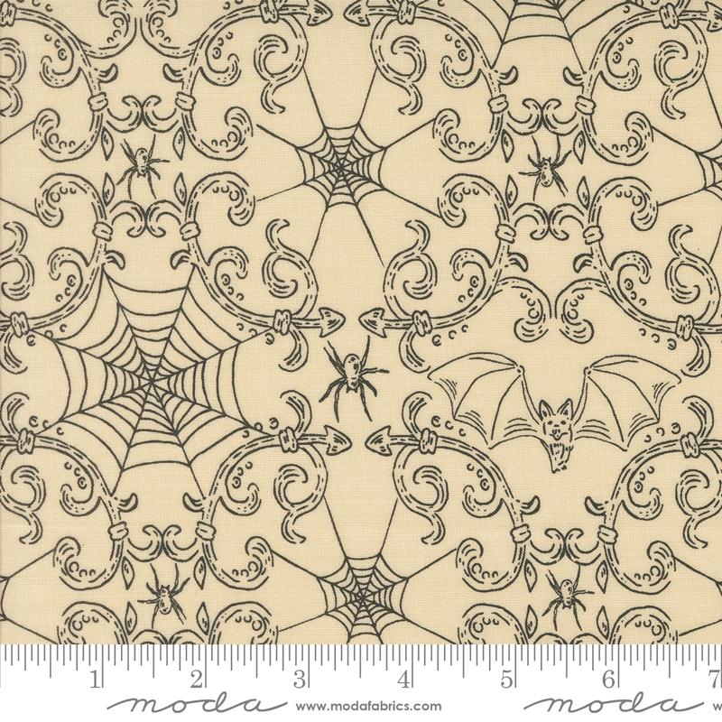 1/2 Yard - Home Sweet Haunt - Bone - Stacy Iest Hsu - Moda - Fabric Yardage - 20917 11