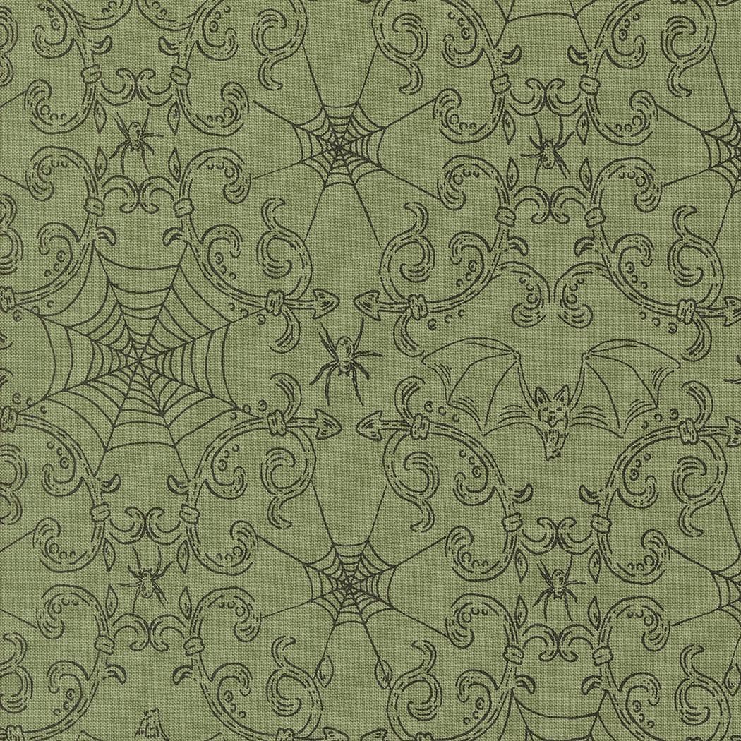 1/2 Yard - Home Sweet Haunt - Moss - Stacy Iest Hsu - Moda - Fabric Yardage - 20917 15