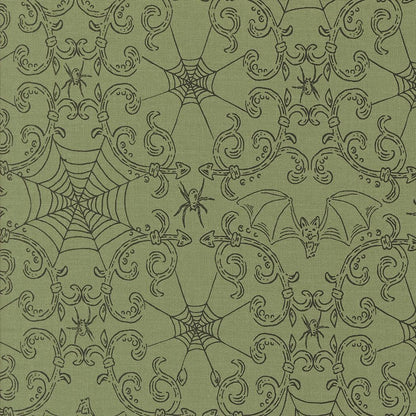 1/2 Yard - Home Sweet Haunt - Moss - Stacy Iest Hsu - Moda - Fabric Yardage - 20917 15