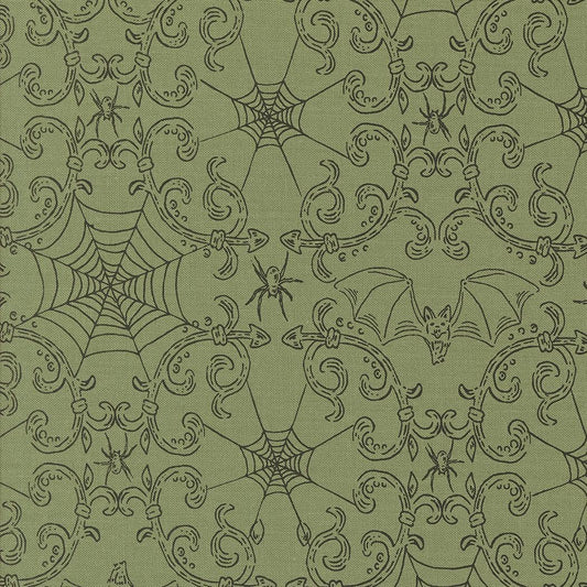 1/2 Yard - Home Sweet Haunt - Moss - Stacy Iest Hsu - Moda - Fabric Yardage - 20917 15