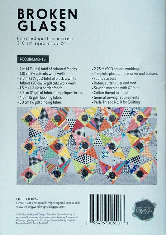 Broken Glass Quilt Pattern - Jen Kingwell - Jen Kingwell Designs - JKD 5033