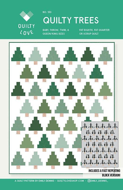 Quilty Trees - Patron de courtepointe - Emily Dennis - Quilty Love - QL 130