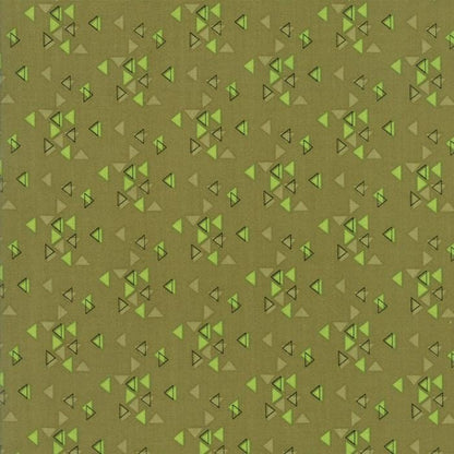 SALE!! 1/2 Yard - Spectrum Ombre - Triangles - Avocado - V and Co - Vanessa Christenson - Moda Fabrics - Fabric Yardage - 10862-19