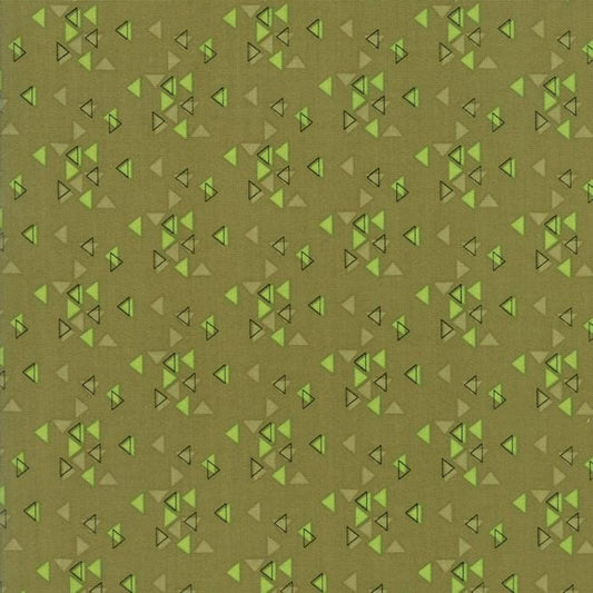 SALE!! 1/2 Yard - Spectrum Ombre - Triangles - Avocado - V and Co - Vanessa Christenson - Moda Fabrics - Fabric Yardage - 10862-19